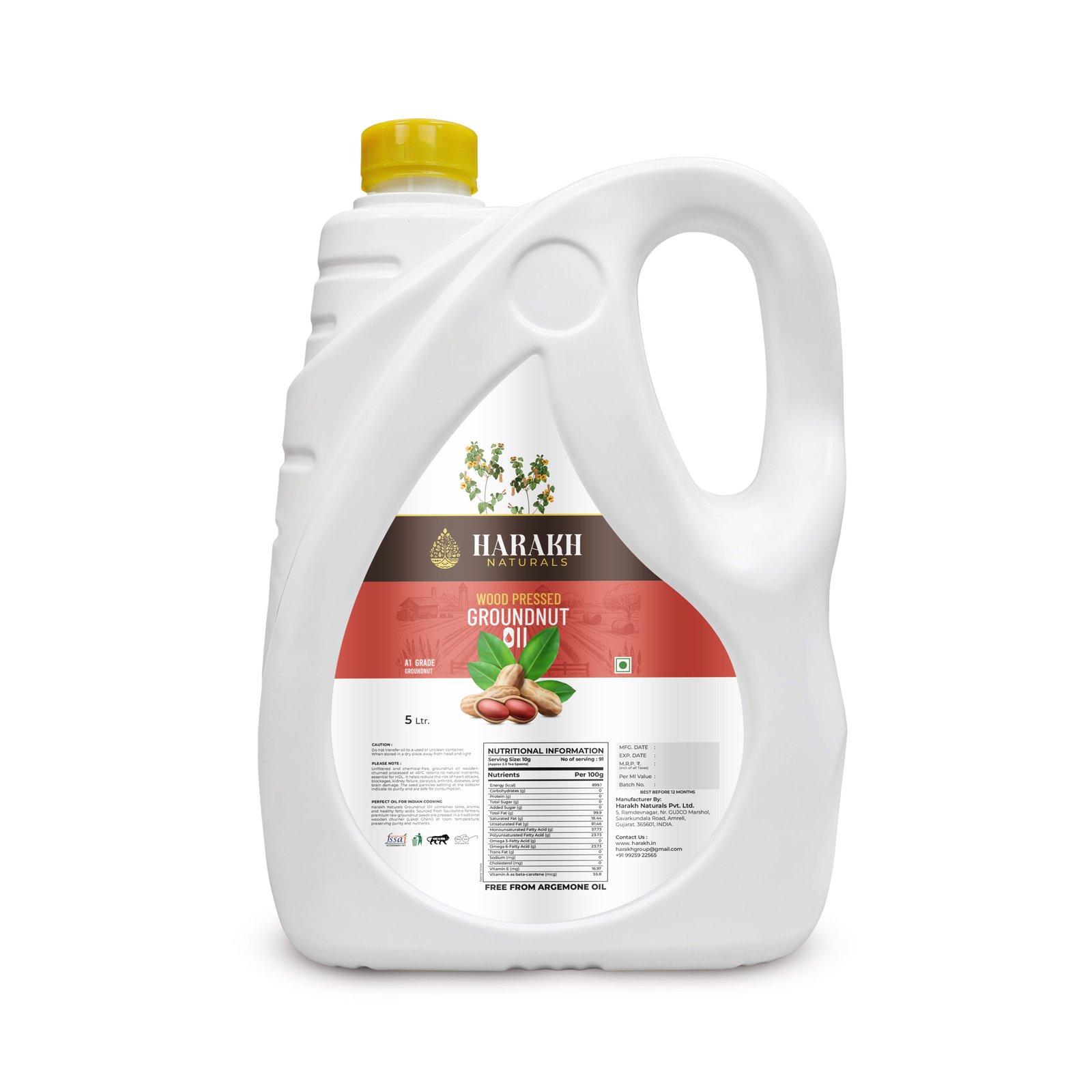 9 Groundnut Oil - 5 Litre - Image 1