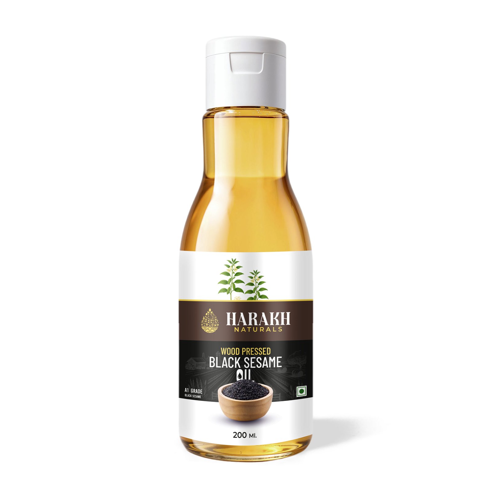 Black sesame copy Black Sesame Oil - 200 ml - Image 1