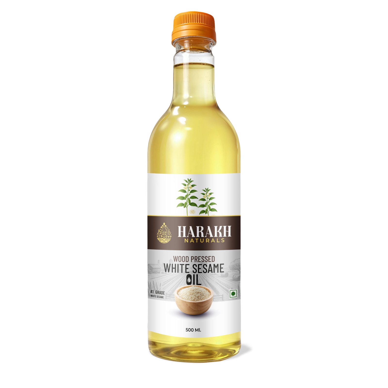 white sesame copy White Sesame Oil - 500 ml - Image 1